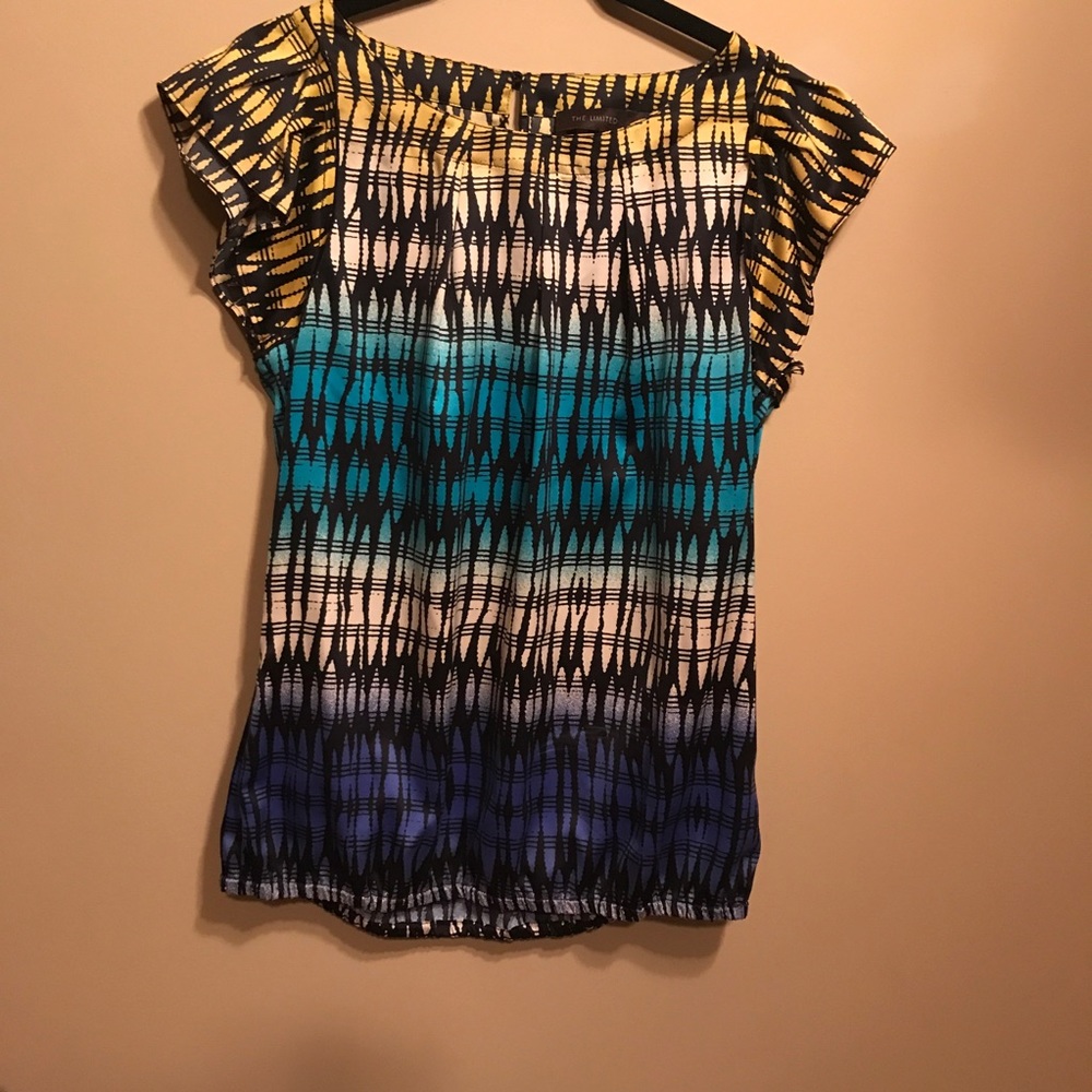 The Limited Cap Sleeve Blouse Sz S